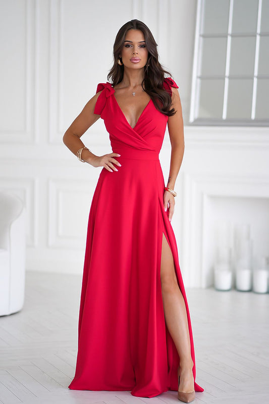  Long dress model 202371 Bicotone 