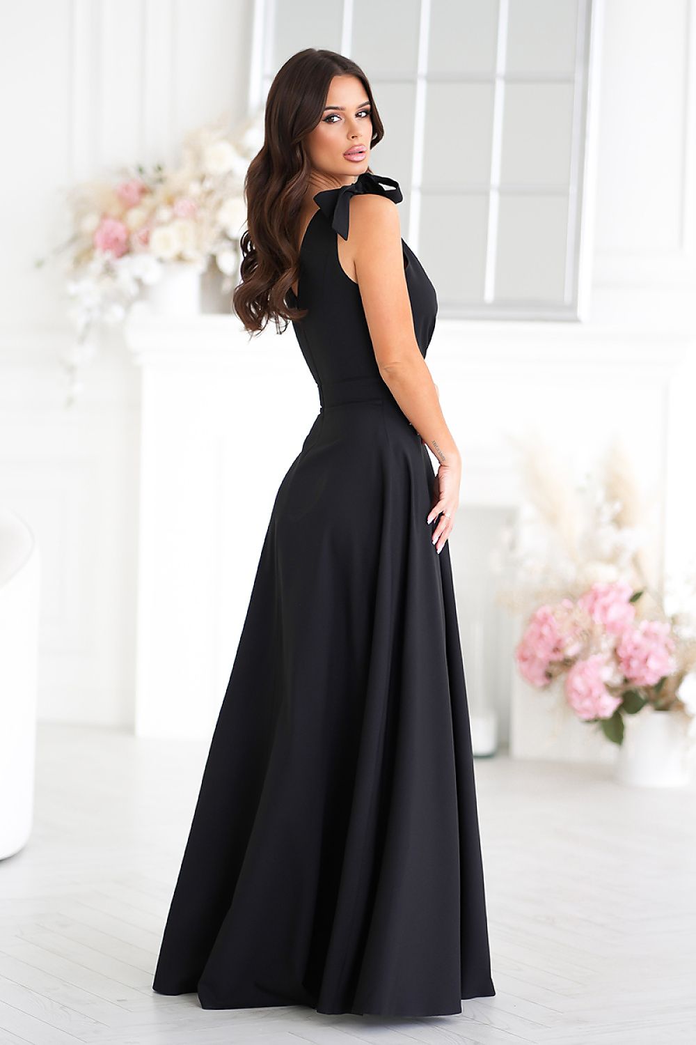  Long dress model 202376 Bicotone 